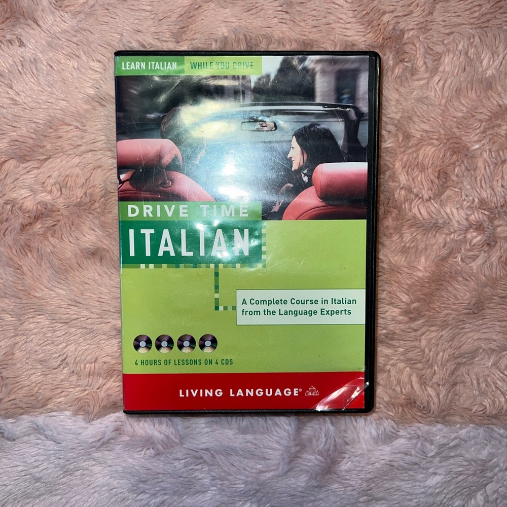DRIVE TIME learn Italian- 4 cds and a booklet- no scratches on CDs